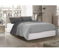 Sacco Copripiumino Bicolor Estate Inverno In 100% Cotone Tinta Unita Amici