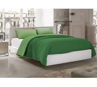 Sacco Copripiumino Bicolor Estate Inverno In 100% Cotone Tinta Unita Amici