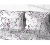 Sacco Copripiumino In 100% Cotone Made Italy Disegno Acquarello Floreale