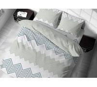Sacco Copripiumino In 100% Cotone Made Italy Disegno Zig Zag