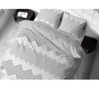 Sacco Copripiumino In 100% Cotone Made Italy Disegno Zig Zag