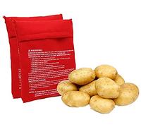 Sacco Cuoci Patate in Microonde,2 PCS Sacchetto per Patate a Microonde Express Sacchetto per Cuocipatate Lavabile e Riutilizzabile Patate al Forno in Soli 4 Minuti