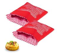 Sacco Cuoci Patate in Microonde,2 PCS Sacco Cuoci Patate Sacco per Microonde Riutilizzabili Sacchetti per Patate a Microonde Sacchetti Cottura Forno per Patate Mais Patate Dolci