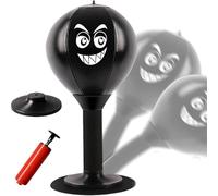 Sacco da boxe da scrivania, antistress con ventosa per tavolo e banconi da ufficio, palla antistress, palla da boxe da scrivania, palla da boxe bianca con elefante regalo da tavolo