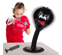 Sacco da boxe da scrivania, con ventosa, per alleviare lo stress, divertente sacco da boxe con elefante bianco, regalo divertente per bambini, adulti, colleghi, amici, ufficio
