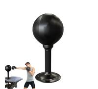Sacco da Boxe da Tavolo - Allenatore di Boxe con, Mini Sacco in Pelle Pu con Base a Molla, Gadget Fitness Antistress per Banconi di Ufficio e Casa, Design Portatile per Sessioni Pun