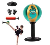 Sacco da boxe da tavolo - PU 37x17,5 cm Cartone animato | Palla da allenamento con supporto portatile, divertimento nella, antistress, giocattolo per esercizi | Bambini, Adulti, Anziani