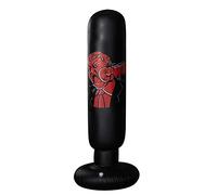 Sacco da Boxe da Terra 160 cm Boxing Punzonatura Borsa gonfiabile Gommone Bello Tumbler Muay Thai Training Pressure(1.6M Black)