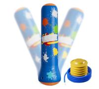 Sacco Da Boxe Gonfiabile per Bambini,Sacco Da Boxe Gonfiabile per Bambini,Bicchiere Colonna Boxe | Borsa Divertente Stand di Perforazione, Borsa di Boxe Rimbalzo con Pompa per il