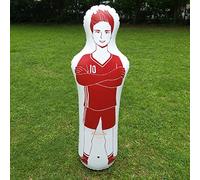 Sacco da Boxe Gonfiabile per Manichino da Allenamento per Calcio, per Un Facile Trasporto e Stoccaggio, Sicuro da Usare per Bambini e Adulti, Materiale in PVC, Rosso/Blu, 40x160 Cm (Rosso)