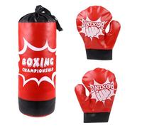 Sacco da boxe per bambini - 5,91 X 5,91 X 12,2 pollici, set da boxe professionale per bambini con guanti, attrezzi da allenamento per sacco di sabbia per la palestra per bambini e adolescenti