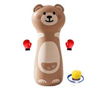 Sacco Da Boxe Per Bambini | Set Di Boxe Gonfiabile In Pvc Ad Alta Resistenza Per Bambini,Attrezzatura Per Allenamento Con Rimbalzo | Per Ragazze, Adolescenti, Figlie E Figli