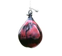 Sacco da boxe pesante, a prova di perdite, design a goccia, per MMA, Muay Thai, agilità, per bambini e adulti, rosso