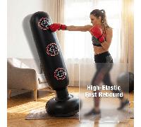 Sacco da boxe, sacco da boxe indipendente per rimbalzo e allenamento di focus, adatto per praticare karate, taekwondo, per scaricare lo stress con il sacco da boxe Piccolo Nero,Cappuccetto Rosso,Obiet