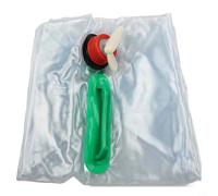 Sacco d'acqua pieghevole da 20 l, per campeggio e sopravvivenza, con design facile da usare e salvaspazio quando vuoto (15 L)