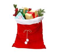 Sacco di Babbo Natale per caramelle, 70 x 50 cm, con coulisse per biscotti natalizi, riutilizzabile, per feste, riunioni di famiglia, cioccolatini, artigianato, frutta, libri, boutique