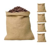 Sacco di Iuta - 5 Pezzi Borse per Gara Naturali,Organizzazione Casa Cucina Per Alimenti Fagioli Cereali Verdure Frutta Caffè
