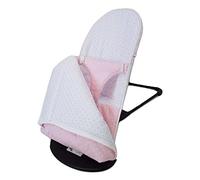 Sacco e copertura per sdraietta compatibile con BabyBjörn Balance Soft - Sostituisce la tappezzeria originale - Stelle - Rosa - Altezza del coperchio regolabile - Fatto in Spagna - Nenel.