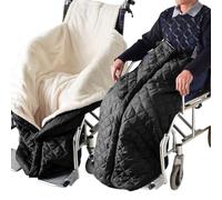 Sacco invernale per sedia a rotelle per adulti | Coprigambe invernale, coperta calda per sedia a rotelle, antivento, protezione dal freddo, fodera in peluche, per primavera
