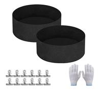 Sacco Letto da Giardino Rialzato con 12 Clip e Guanti Set per Giardinaggi