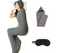 Sacco Nanna a Compressione for Adulti, Capsula di Compressione Leggera e indossabile con Cappuccio e Capsula for Dormire, Tessuto Elasticizzato Traspirante,migliora Il Comfort(M)