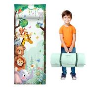 Sacco Nanna Bambino con Cuscino e Doppia Cerniera - Materassino Termico 150x60 cm per Neonati e Bambine - Ideale per Nanna a Casa, Asilo Nido e Scuola Materna, Animali