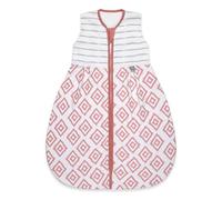 Sacco Nanna Bebé Estivo di Prima Qualità, Comodo e Teraspirabile, Cotone Biologico al 100%, certificato OEKO-TEX, Soffice, Libertà di Movimento, 1.0 TOG di emma & noah (Losanghe Rosa, 110 cm)