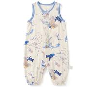 Sacco nanna con gambe, Sacco nanna per bambini in morbido cotone e bambù con piedini Senza maniche, facile da indossare estivo, unisex per ragazzi e ragazze, M con piedini