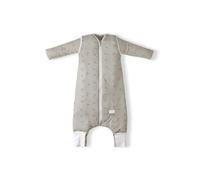 Nuvita MOOVO by 90250 | Sacco Nanna con Piedini e Calzini Antiscivolo Pieghevoli, in Cotone Biologico, certificato OEKO TEX, TOG 2.5 | Taglia: 2anni | Beige Floral