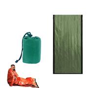 Sacco nanna di emergenza e coperta di salvataggio 2 in 1 - Sacco impermeabile da bivacco con riflissione del calore per attività all'aperto, trekking, campeggio, ultraleggero, protezione dal freddo