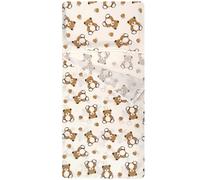 Sacco nanna Estivo per Bimbo e Bimba da 2 a 6 Anni - Tessuto 100% Cotone-Copertina Asilo-Orsetto Peluche