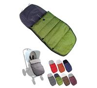 Sacco nanna invernale per bambini, compatibile con i modelli di passeggino, in pile termico regolabile (verde)