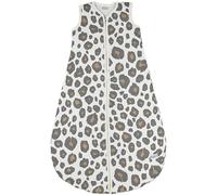 Sacco nanna Meyco Baby Panther foderato (in 100% cotone, con zip integrale, delicato sulla pelle, resistente alle rughe, vestibilità perfetta, taglia: 110), neutro
