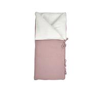 Sacco nanna o Copertina avvolgente per bebé - Convertibile in coperta - Imbottito extractible - 95 x 72 cm - Mantiene il calore -Cialda Rosa Cipria - Waffle - Nenel