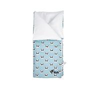 Sacco nanna o Copertina avvolgente per bebé - Convertibile in coperta personalizzato con Nome o Iniziali - Imbottito extractible - 95 x 72 cm - Mantiene il calore - Pandi Mint - Nenel