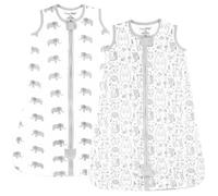 Sacco nanna per bambini, 0,5 TOG, in cotone biologico, con cerniera a 2 vie, leggero e traspirante, XL (18-24 mesi)