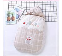 Sacco Nanna Per Bambini Anti-shock Sacco A Pelo Neonato In Cotone Cartone Animato Busta Primavera E Autunno Bambino Anti-calcio (Marrone)