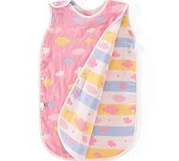 Sacco Nanna Per Bambini Il Condizionatore In Cotone Per Bambini è Un Pigiama Per Bambini Appena Nato In Cotone Primavera Ed Estate Rosa Codice M (adatto Per 6-12 Mesi) Sei Strati Di Garza