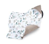 Sacco ovetto coperta invernale 90x90 cm - universale lavabile copertina per passeggino bebe per seggiolino auto bambino o swaddle neonato 0-6 mesi Oeko-Tex Africa marrone