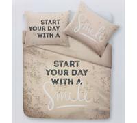 Sacco Parure Copri Piumino Matrimoniale 100%Cotone Frasi Allegre e Simpatiche 1V