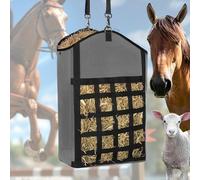 Sacco per balle di fieno per cavalli, resistente, extra large, con reti