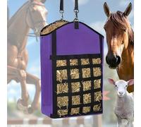 Sacco per balle di fieno per cavalli, resistente, extra large, con reti