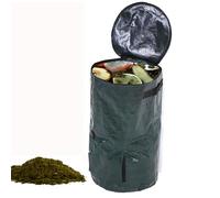 Sacco per compost da giardino, 2 misure Contenitori per compost riutilizzabili Bidone della spazzatura per esterni Sacchi per rifiuti da giardino Secchio per pacciamatura per (35 * 60)