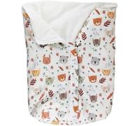 Sacco per navicella universale per bambino, caldo e morbido, ideale per l'inverno e l'intrattenimento, compatibile - Jané - Inglesina -Bugaboo -Maxi Cosi (animali della foresta, 0-6 mesi