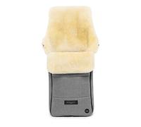 Sacco per passeggino AROSA LUXE in pelle di agnello medicale di WERNER CHRIST BABY - Morbido inserto per buggy o come materassino, Qualità PREMIUM - Colore grigio puntinato