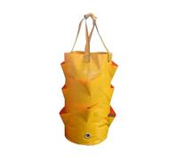 Sacco Per Piante In Tessuto 3 Gallon Planter Grow Bag Strawberry Planting Fruit Vertical Hanging Household Plant Vegetable Gardening Pot Bags(Yellow)