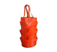 Sacco Per Piante In Tessuto 3 Gallon Planter Grow Bag Strawberry Planting Fruit Vertical Hanging Household Plant Vegetable Gardening Pot Bags(Orange)