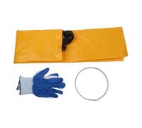 Sacco per rifiuti da giardino di grande capacità realizzato in robusto materiale PE per compostaggio, giallo, 45 x 82 cm (giallo)