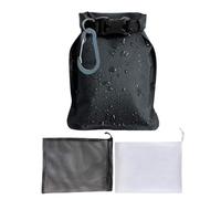 Sacco per sapone da bagno | Borsa in rete per porta pillole di sapone e shampoo, accessorio impermeabile per bagno, palestra, viaggi, nuoto, campeggio, cura quotidiana della pelle, nero