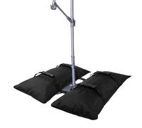 Sacco peso nero, robusto e versatile, per portaombrelli con manico, sacco di sabbia per tenda pop-up, tenda da festa, ombrellone e accessori da giardino (grande)